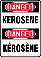 BILINGUAL SAFETY SIGN - FRENCH