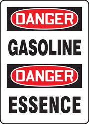 BILINGUAL SAFETY SIGN - FRENCH