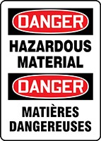 BILINGUAL SAFETY SIGN - FRENCH