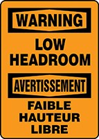 BILINGUAL SAFETY SIGN - FRENCH