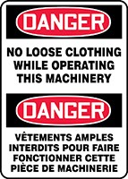 BILINGUAL SAFETY SIGN - FRENCH