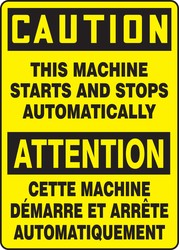 BILINGUAL SAFETY SIGN - FRENCH