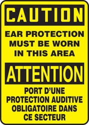 BILINGUAL SAFETY SIGN - FRENCH