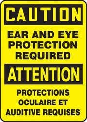 BILINGUAL SAFETY SIGN - FRENCH