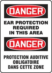 BILINGUAL SAFETY SIGN - FRENCH