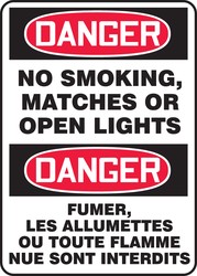 BILINGUAL SAFETY SIGN - FRENCH