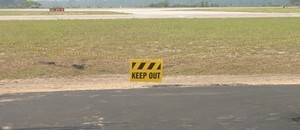 Rope Sign: Do Not Enter