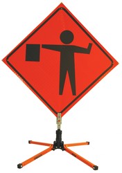 Construction Sign Stand: Single Spring