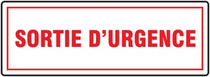 FRENCH SIGN - EMERGENCY DOOR