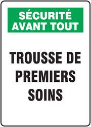 FRENCH SIGN - FIRST AID