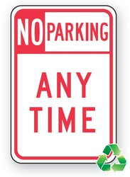 Recycle-Grade Facility Traffic Signs