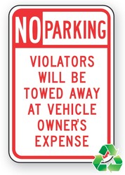 Recycle-Grade Facility Traffic Signs