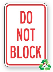 Recycle-Grade Facility Traffic Signs