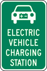 Traffic Sign: Electric Vehicle Charging Station
