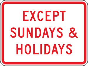 Parking Restriction Sign