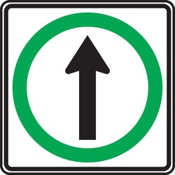 TRAFFIC SIGN - STRAIGHT