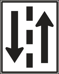 TRAFFIC SIGN - TWO WAY TRAFFIC