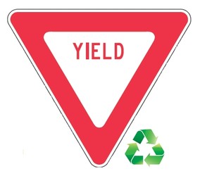 Recycle-Grade Facility Traffic Signs