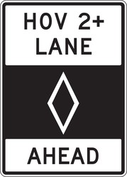 HOV Sign