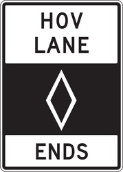 HOV Sign