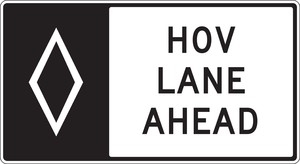 HOV Sign