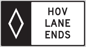 HOV Sign
