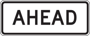 Bicycle & Pedestrian Sign: Ahead