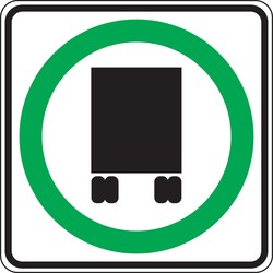 Truck Restriction Sign: National Network Route