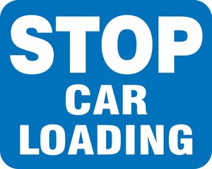 Railroad Clamp Sign: Stop - Car Loading
