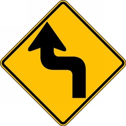 Direction Sign: Left Reverse Turn