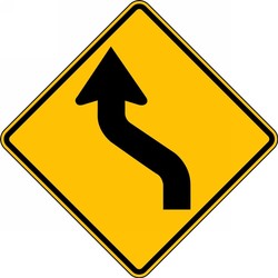 Direction Sign: Left Reverse Curve