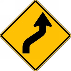 Direction Sign: Right Reverse Curve