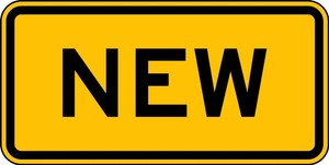 Intersection Warning Sign: New