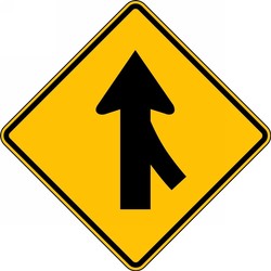 Lane Guidance Sign: Right Lane Merge