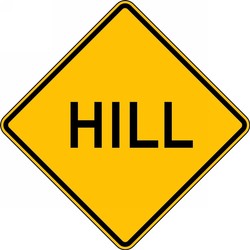 Surface & Driving Conditions Sign: Hill