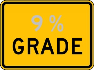 Semi-Custom Surface & Driving Conditions Sign: _ Grade