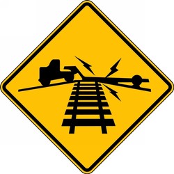 Rail Sign: Low Ground Clearance Grade Crossing