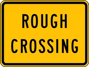 Rail Sign: Rough Crossing