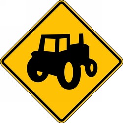 Crossing Sign: Farm Vehicles (Alternate)
