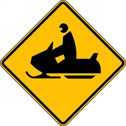 Crossing Sign: Snowmobile