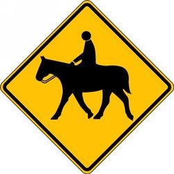 Crossing Sign: Equestrian