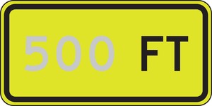 Semi-Custom Fluorescent Yellow-Green Sign: _ FT