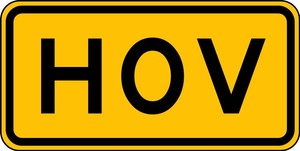 HOV Sign