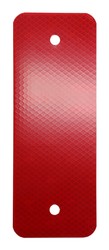 REFLECTORS - REFLECTOR | COLOR: Red, MATERIAL: .080 Reflective Aluminum, SIZE: 8" x 3"