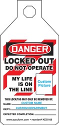 SiteTags® OSHA Danger Tab Tags: Locked Out - Do Not Operate