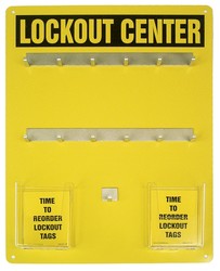 LOCKOUT CENTER BOARD - HANGER STYLE 12-PADLOCK BOARD | STYLE: Board Only