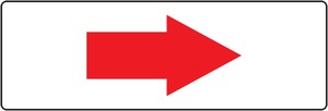 Safety Label: (Red Arrow)