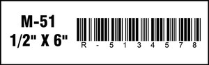 MAGNETIC - SLEEVE HOLDER LABELS | SIZE: 1/2" x 6"