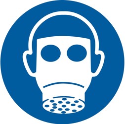 ISO Mandatory Safety Label: Wear Respiratory Protection (2011)