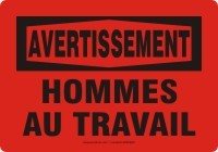 FRENCH MEN WORKING SIGN